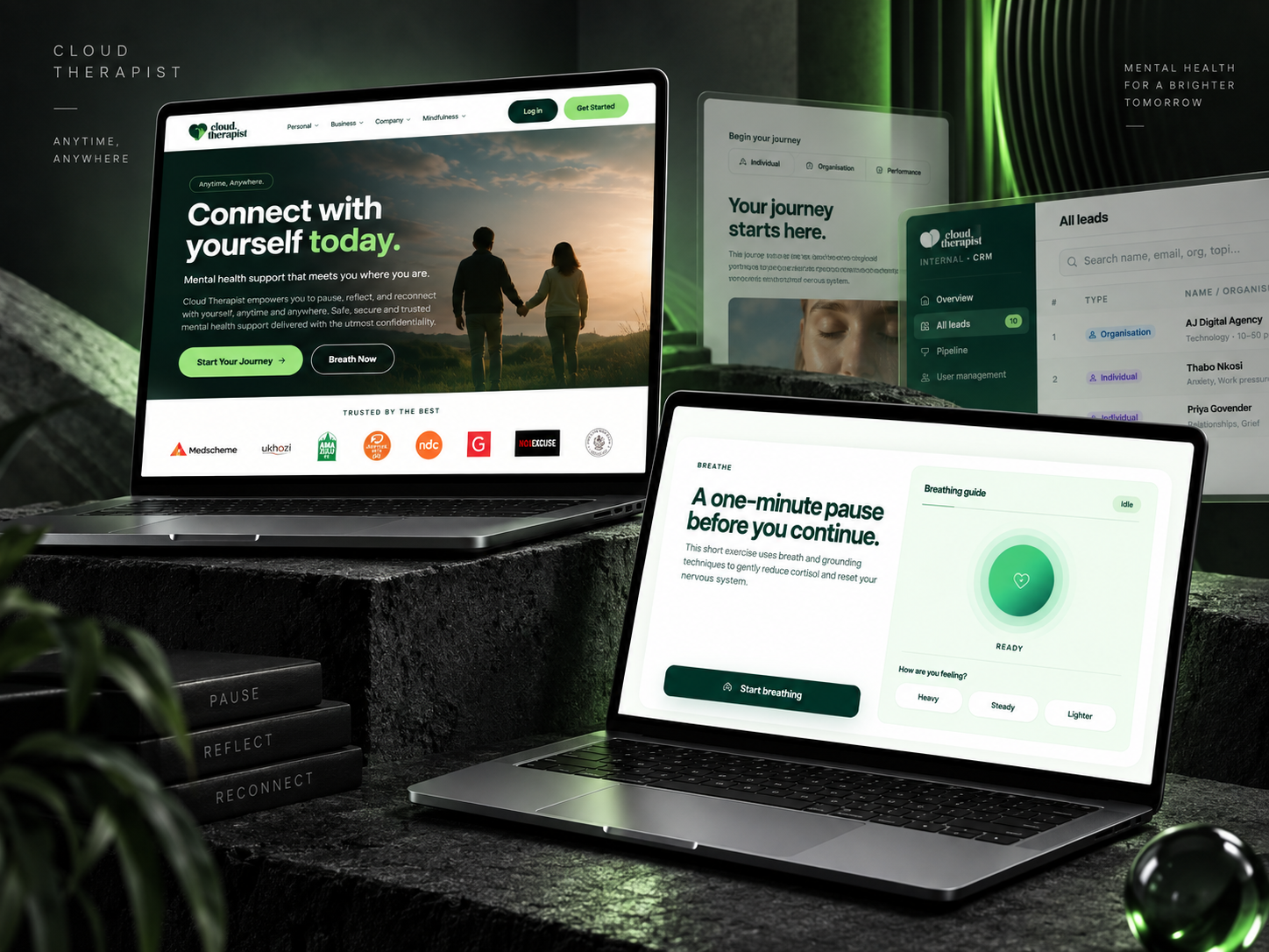 Cloud Therapist digital product and website experience