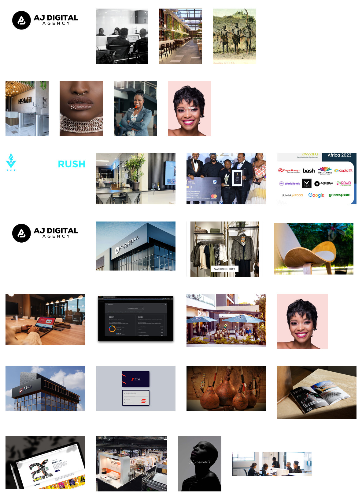 AJ Digital Agency team at work